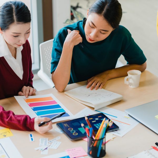 Asia young creative people